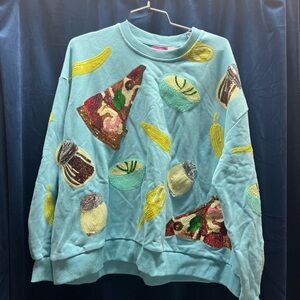 Queen of Sparkles Pizza Icon Sweatshirt